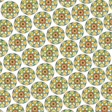 Bassin and Brown Kaleidoscope Flower Spray Cufflinks- Green, White and Orange