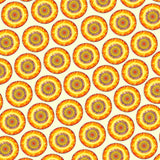 Bassin and Brown Kaleidoscope Flower Keyring - Yellow and Orange