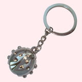 Bassin and Brown Ladybird Keyring - Silver