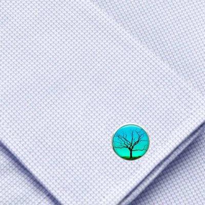 Bassin and Brown Leafless Tree - Blue and Green
