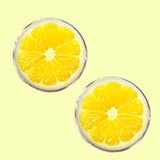 Bassin and Brown Lemon Fruit Cufflinks - Yellow