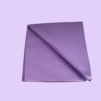 Bassin and Brown Lilac Ground With White Spot Pocket Square