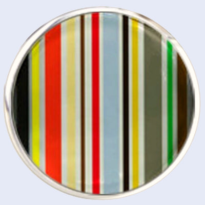 Bassin and Brown Stripe Cufflinks - Multi Colour