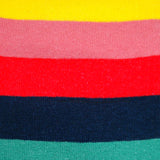 Bassin and Brown Multi Coloured Stripe Socks - Navy.Red.Yellow.Pink.Blue.Green.Brown