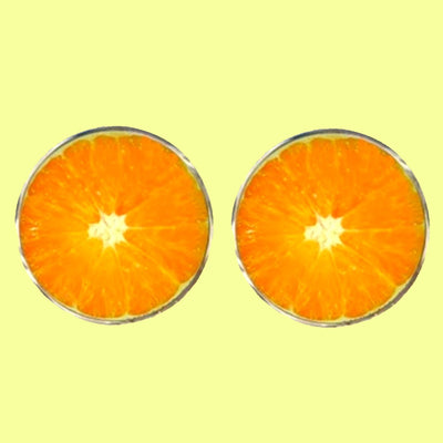 Bassin and Brown Orange Fruit Cufflinks