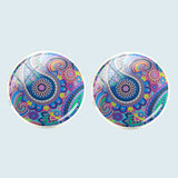 Bassin and Brown Paisley Cufflinks - Blue