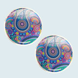 Bassin and Brown Paisley Cufflinks - Blue