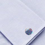 Bassin and Brown Paisley Cufflinks - Blue