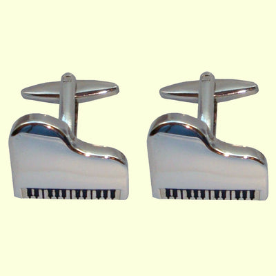 Bassin and Brown Piano Cufflinks - Silver