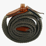 Bassin and Brown Plain Mid Grey Woven Belt