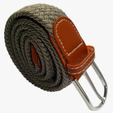 Bassin and Brown Plain Mid Grey Woven Belt