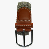 Bassin and Brown Plain Mid Grey Woven Belt