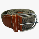 Bassin and Brown Plain Mid Grey Woven Belt