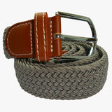 Bassin and Brown Plain Mid Grey Woven Belt