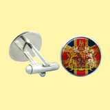 Bassin and Brown Vintage British Union Jack Flag Cufflinks -  Red/White/Blue