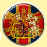 Bassin and Brown Vintage British Union Jack Flag Cufflinks -  Red/White/Blue