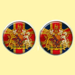 Bassin and Brown Vintage British Union Jack Flag Cufflinks -  Red/White/Blue
