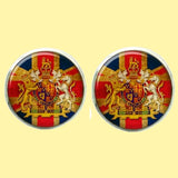 Bassin and Brown Vintage British Union Jack Flag Cufflinks -  Red/White/Blue