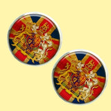 Bassin and Brown Vintage British Union Jack Flag Cufflinks -  Red/White/Blue