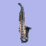 Bassin and Brown Saxophone Tie Bar - Silver
