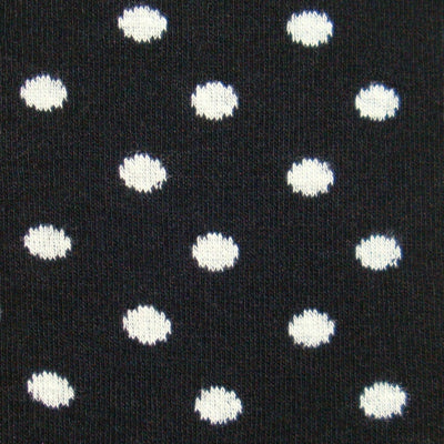 Bassin and Brown Small Spot Striped Socks with Contrasting Heel and Toes - Black and White