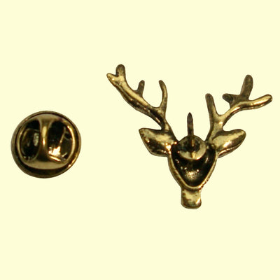 Bassin and Brown Stag Vintage Bronze Lapel Pin