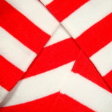 Bassin and Brown Hooped Stripe Socks - Red/White