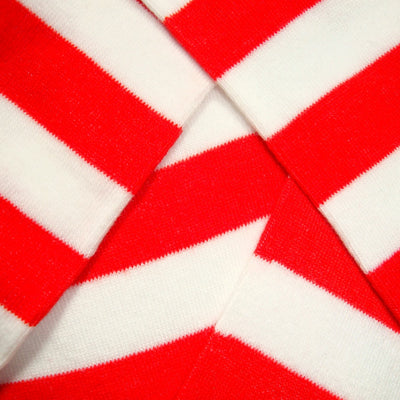 Bassin and Brown Hooped Stripe Socks - Red/White