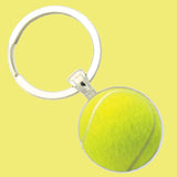 Bassin and Brown Tennis Ball Keyring - Yellow