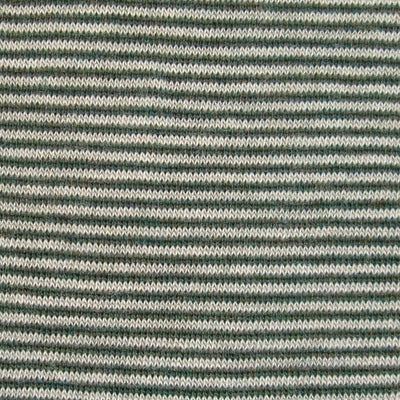 Bassin and Brown Thin Stripe Wool Socks - Green and Beige