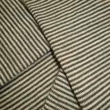 Bassin and Brown Thin Stripe Wool Socks - Green and Beige