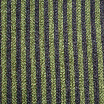 Bassin and Brown Vertical Stripe Men's Socks - Green and Navy
