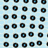 Bassin and Brown Vinyl Disc Keyring - Black and Blue