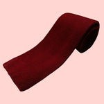 Bassin and Brown Plain Knitted Wool Tie Wine